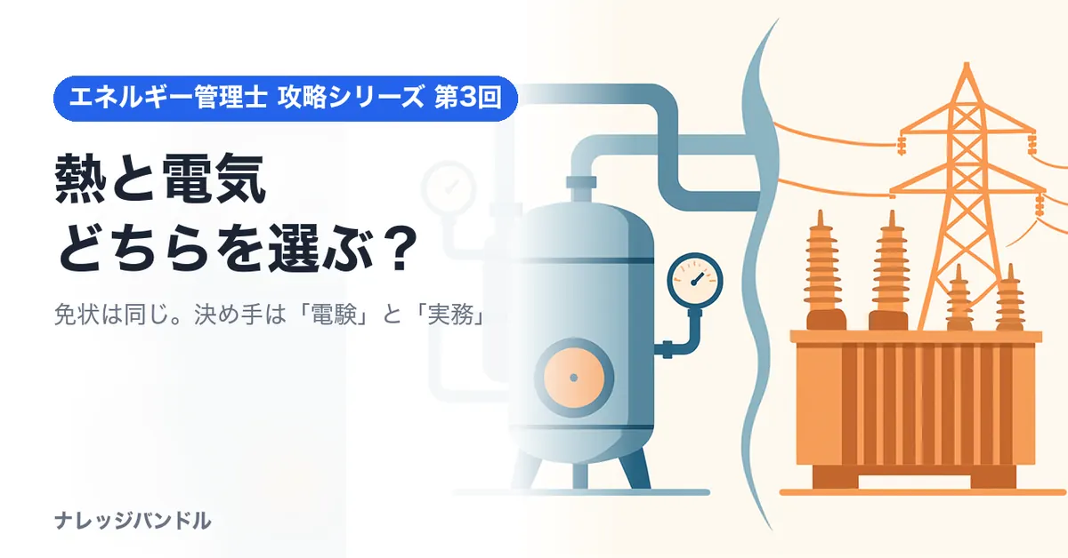 エネルギー管理士は熱と電気どちらで受ける？