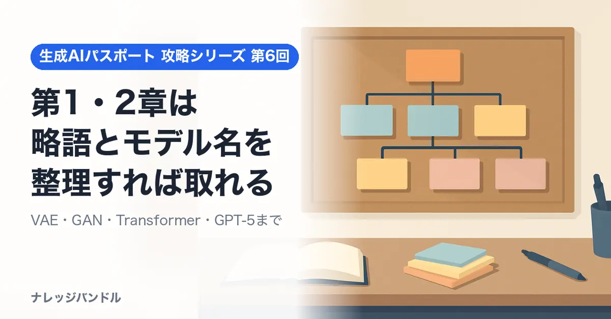 生成AIパスポート第1・2章対策：略語とモデル名
